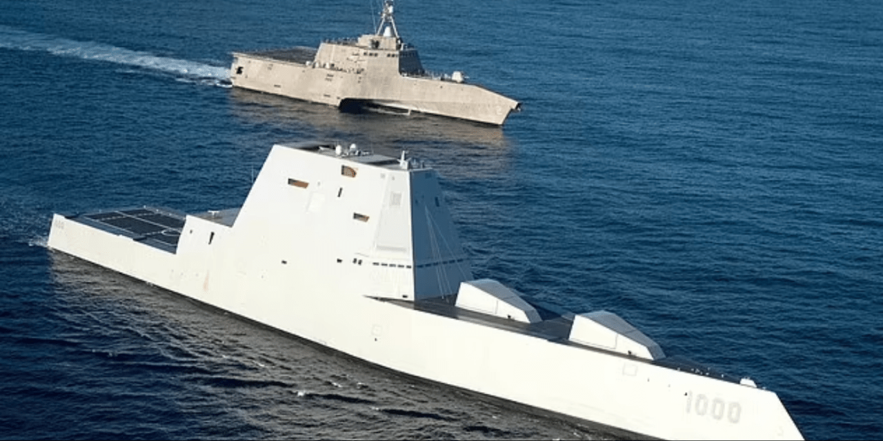 Video shows swarm of six unidentified drones fly over US Navy’s most advanced destroyer ship off the coast of California, while vessel was in international waters