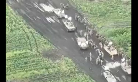 VIDEO: Ukraine Troops SURRENDER en-masse; WHITE FLAGS on Tanks
