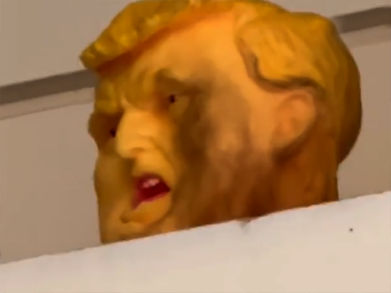 BREAKING: Trump hearings, trials will be YouTube live streamed. White House briefing room has Figurine of Trump that is “Beaten Black and Blue” displayed!