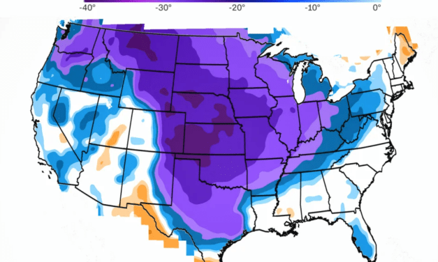 Brutal Arctic Blast to Drop Temperatures to America’s Heartland with Temperatures Plunging to Dangerous Levels