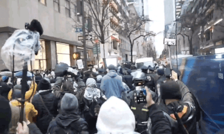 BREAKING: Anti-Israel demonstrators turn violent outside President Biden re-election fundraiser in Manhattan. Arrests being made by the NYPD.