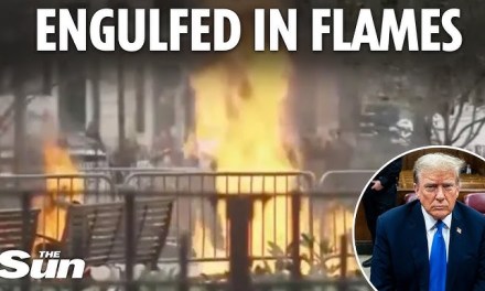 Man Sets Himself on Fire Outside Donald Trump Trial writes Manifesto about why he is doing it