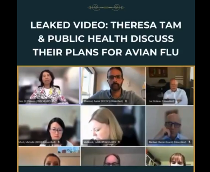 BREAKING: Leaked Footage Of Public Health Officials in Canada Discussing Enhanced Surveillance & Farm Quarantining For Avian Flu