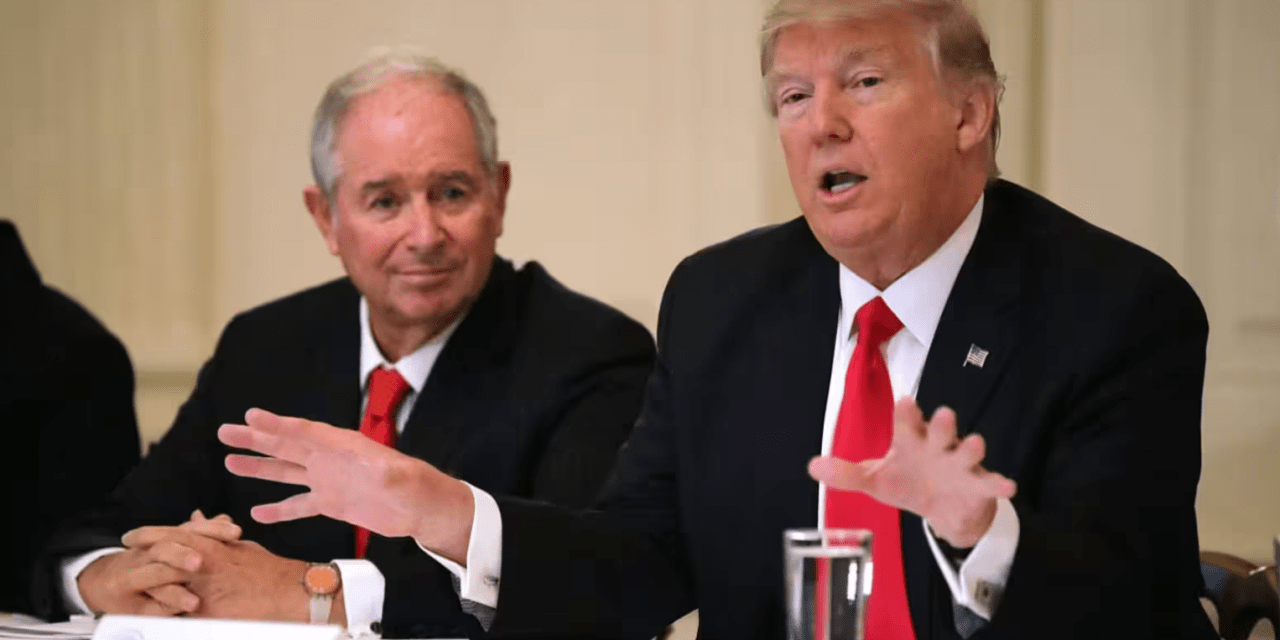 Billionaire Blackstone’s CEO Steve Schwarzman Pledges Full Support and Funding for Trump in the 2024 Presidential Election