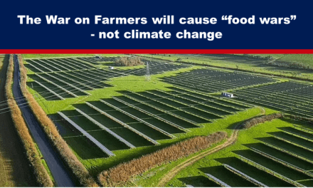 The War on Farmers will cause “food wars” – not climate change