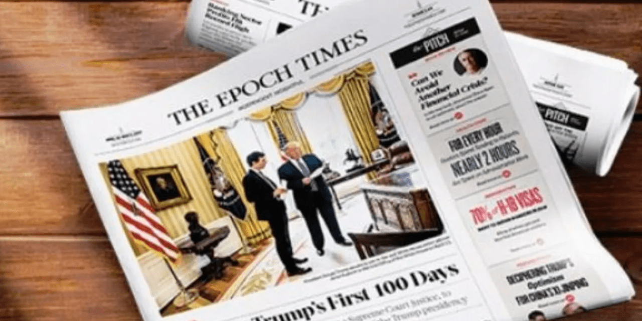 Media Giant Epoch Times Gets Hit by Alarming Event – Are They Next On The Chopping Block?