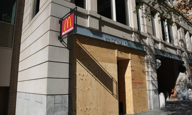 Trouble Coming: Washington, DC Stores Boarding-up Prior to Election Day